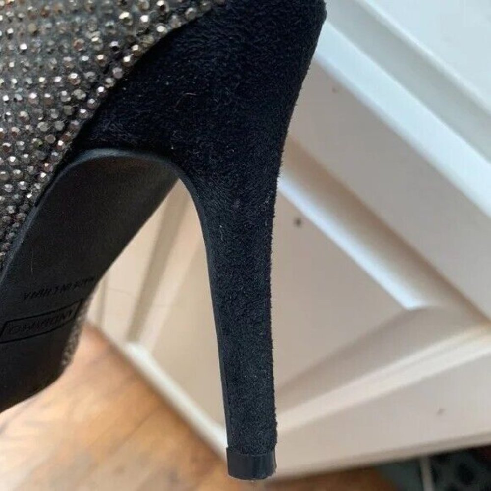 *ANDIAMO AFRINGE SPARKLE FRINGED STILETTO BOOTIE SIZE 6.5 * - Picture 13 of 13